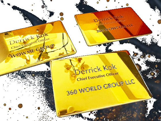 24Kt gold NFC business cards